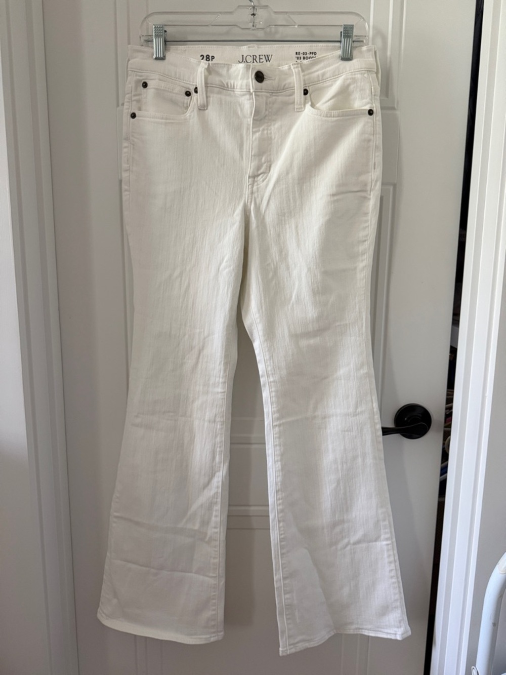 J. Crew White ‘03 Bootcut Jeans
